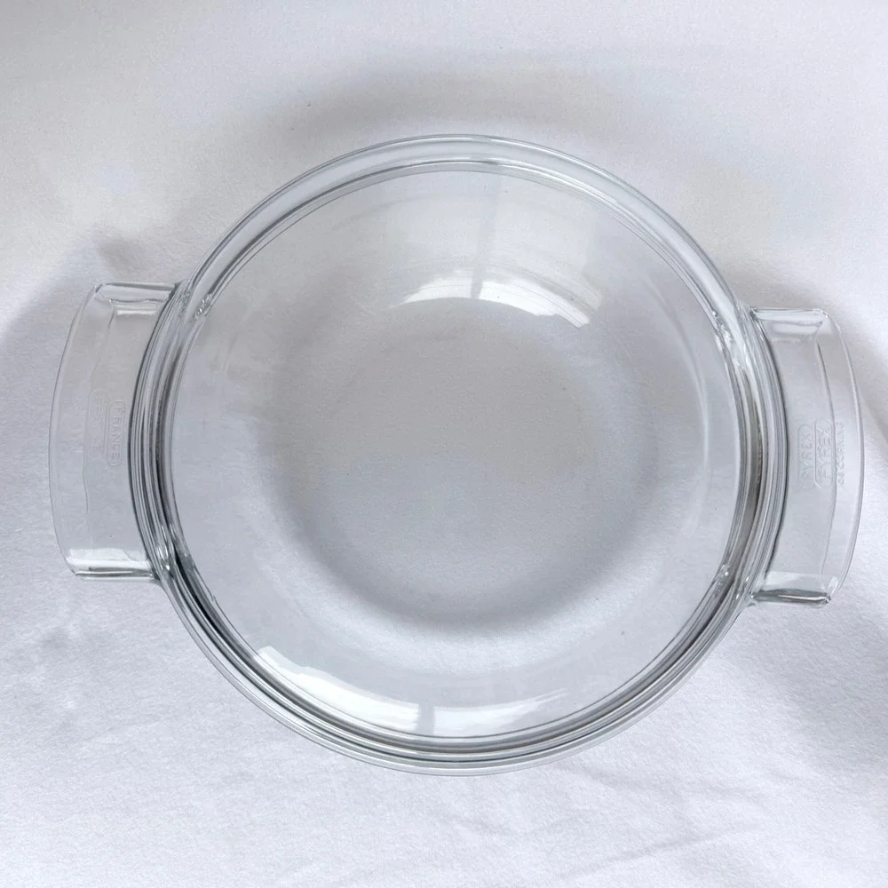Vintage Pyrex Made in France Clear Glass Casserole Dish w/ Lid‎ Pyrex de Corning
